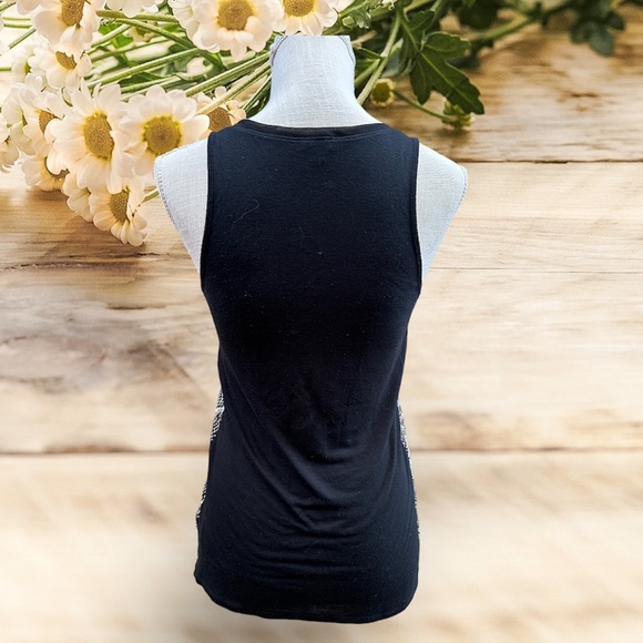 Express s/p snake print sequin tank top like new python shiny scales - Picture 5 of 9